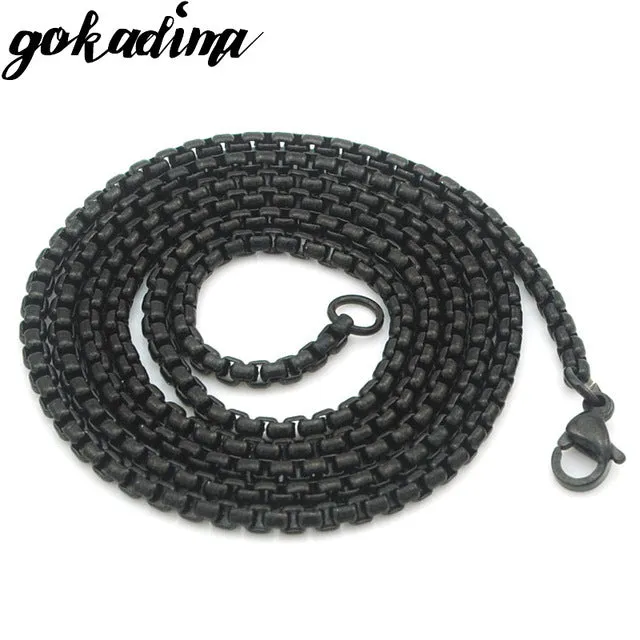 GOKADIMA women Stainless Steel Chain Men Necklace Jewelry Accessories, link chain Wholesale WN324