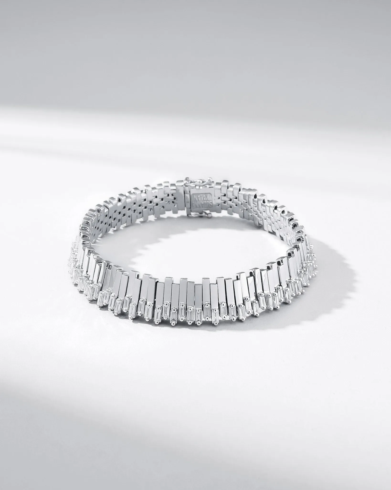 Golden Stacker Diamond Tennis Bracelet