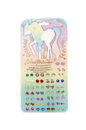 Great Pretenders Whimsical Unicorn Sticker Earrings