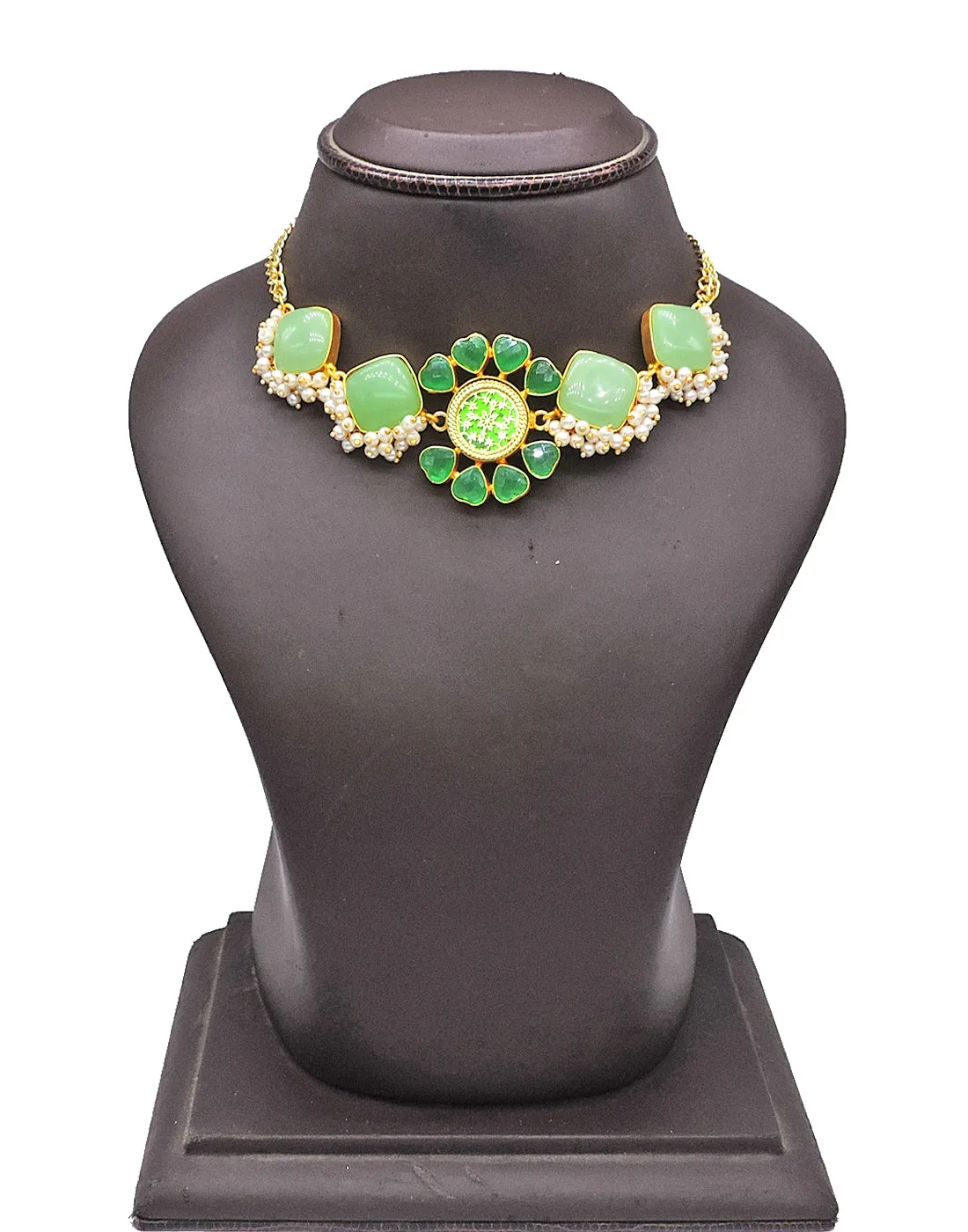 Green Flower Necklace