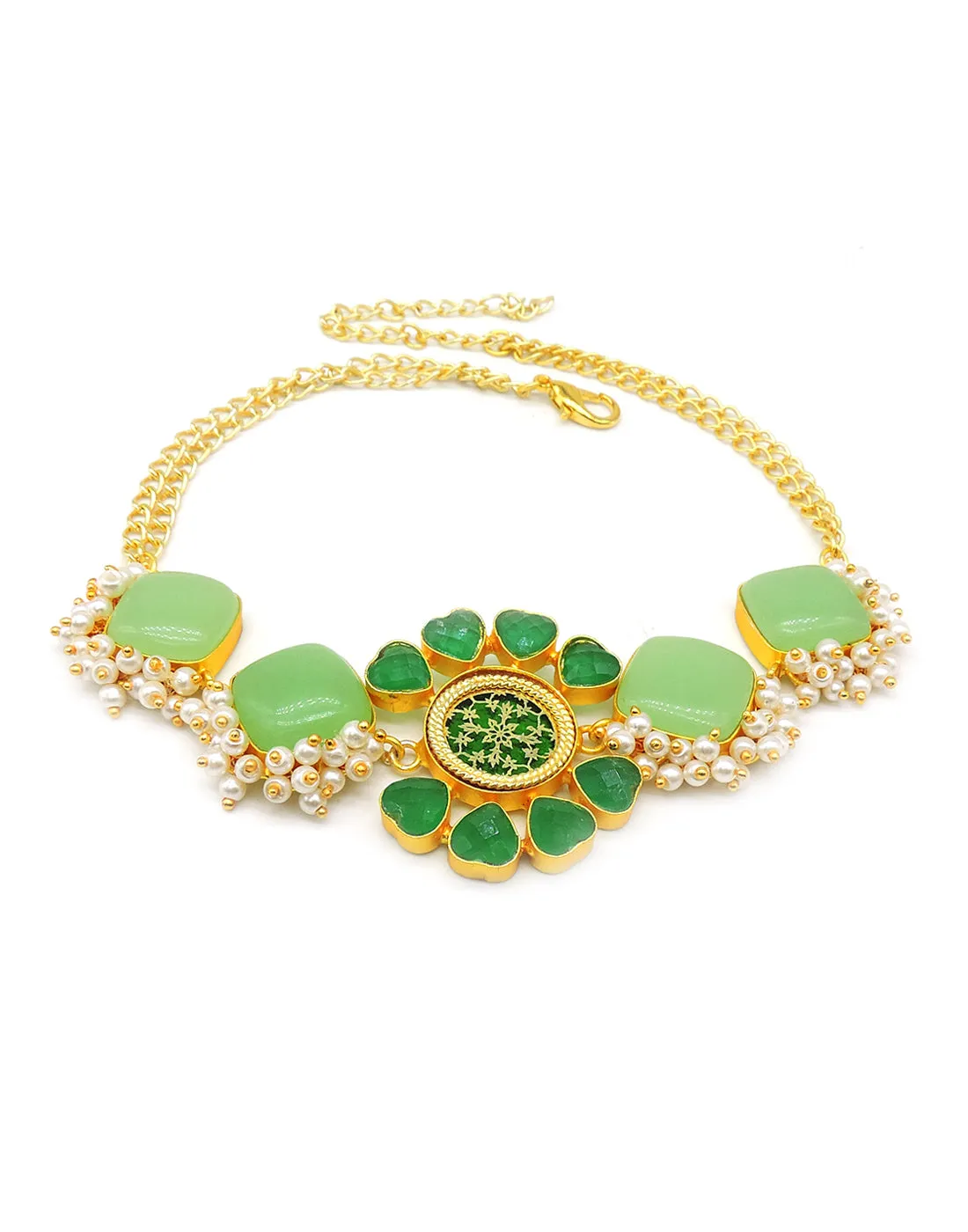 Green Flower Necklace