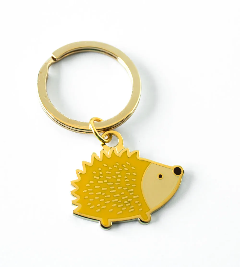 Hedgehog Keychain - Hard enamel key chain