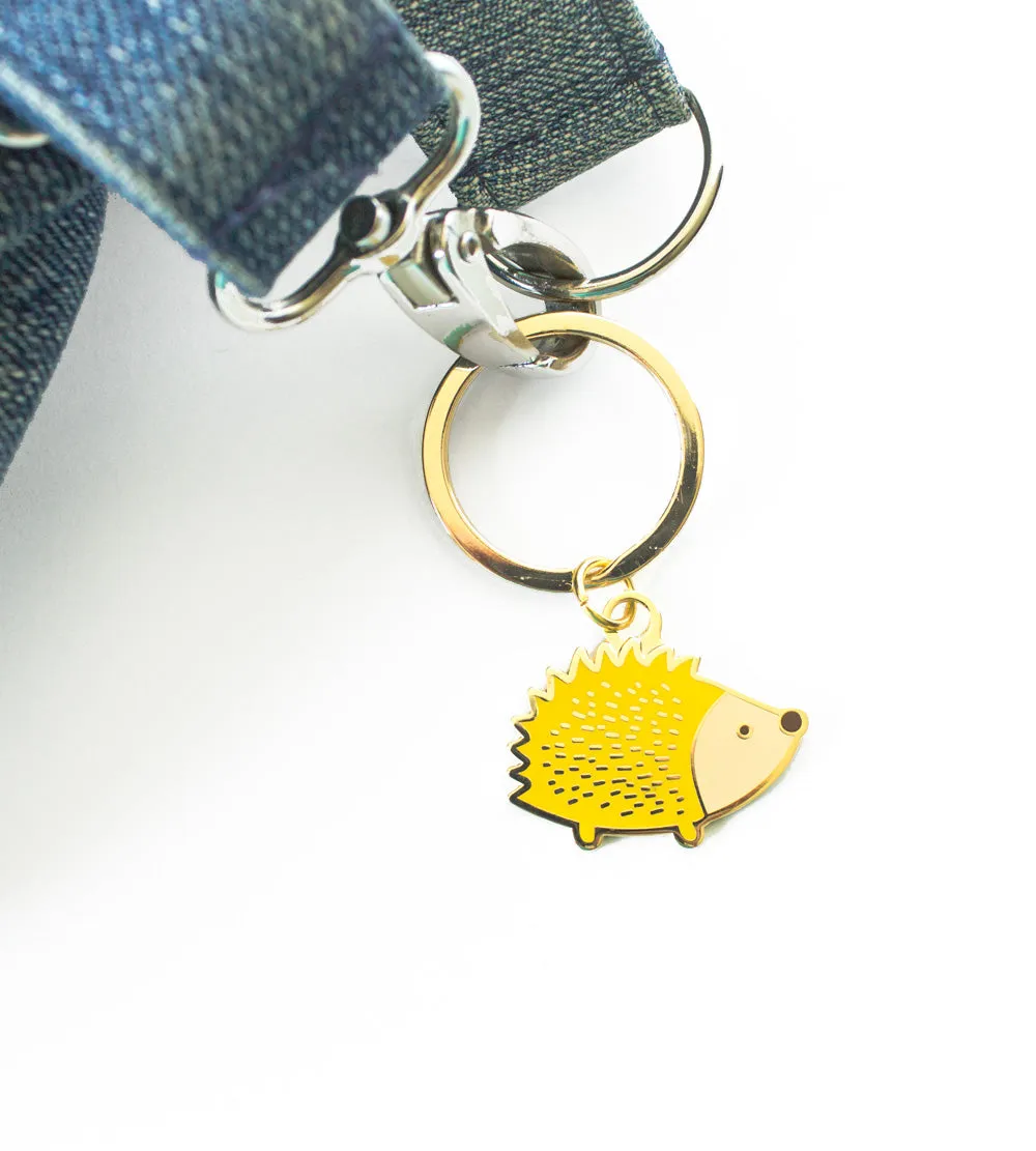 Hedgehog Keychain - Hard enamel key chain