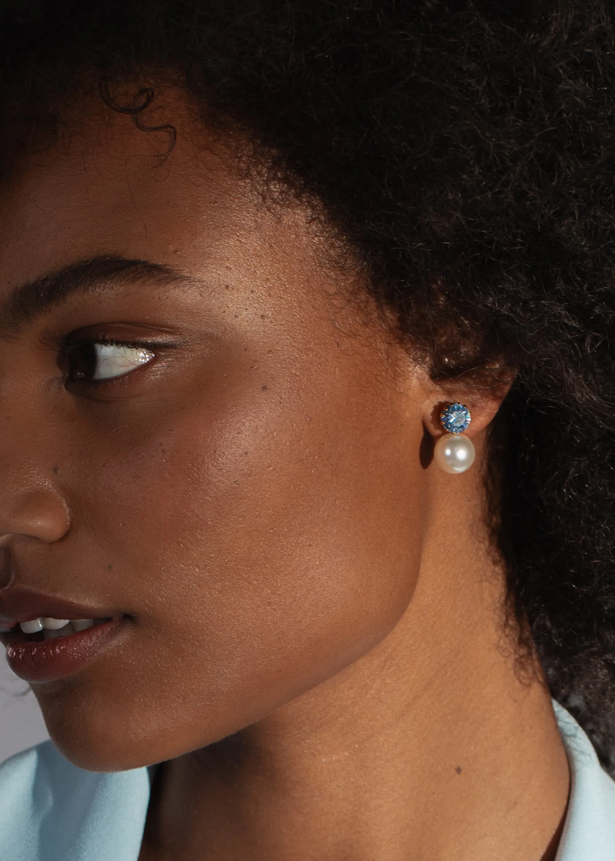 Ines Earrings -- Sky