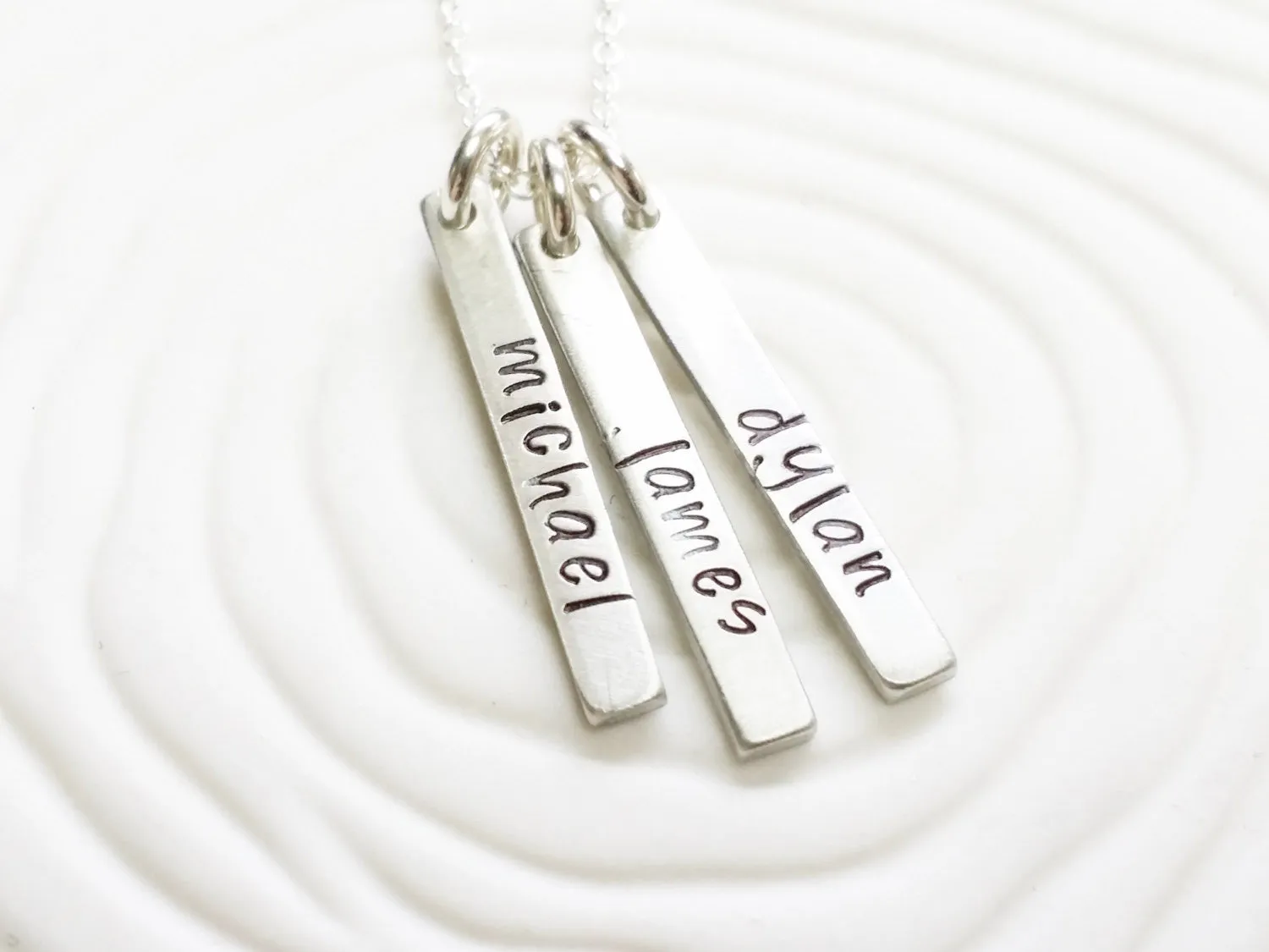 Itty Bitty Name Tag Necklace | Mother's Necklace