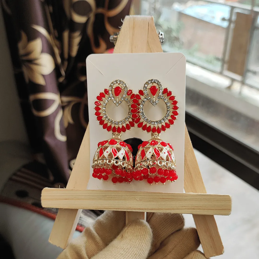 Jewelestia Royal Radiant Jhumka Earrings