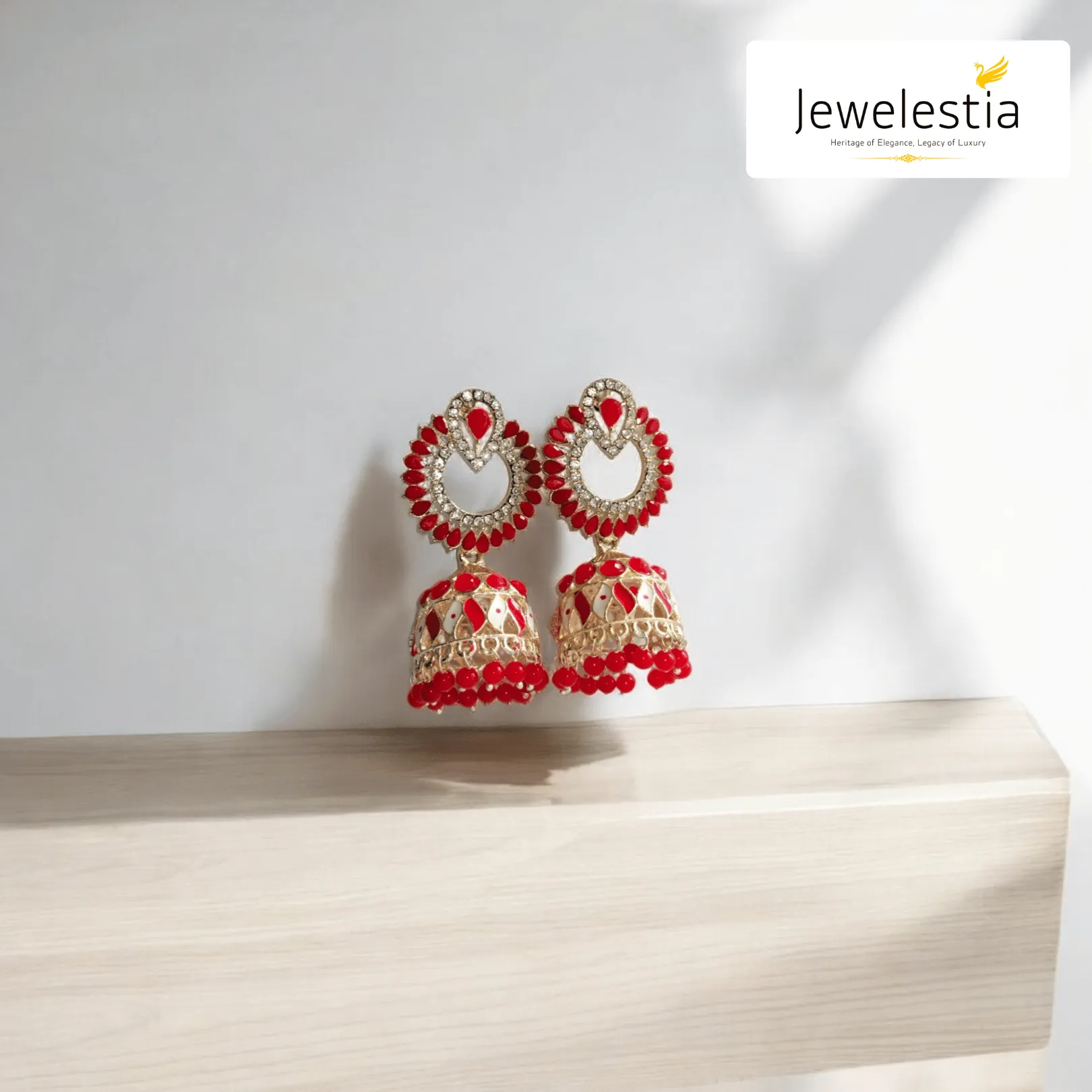 Jewelestia Royal Radiant Jhumka Earrings