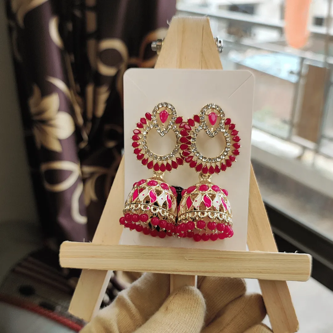 Jewelestia Royal Radiant Jhumka Earrings