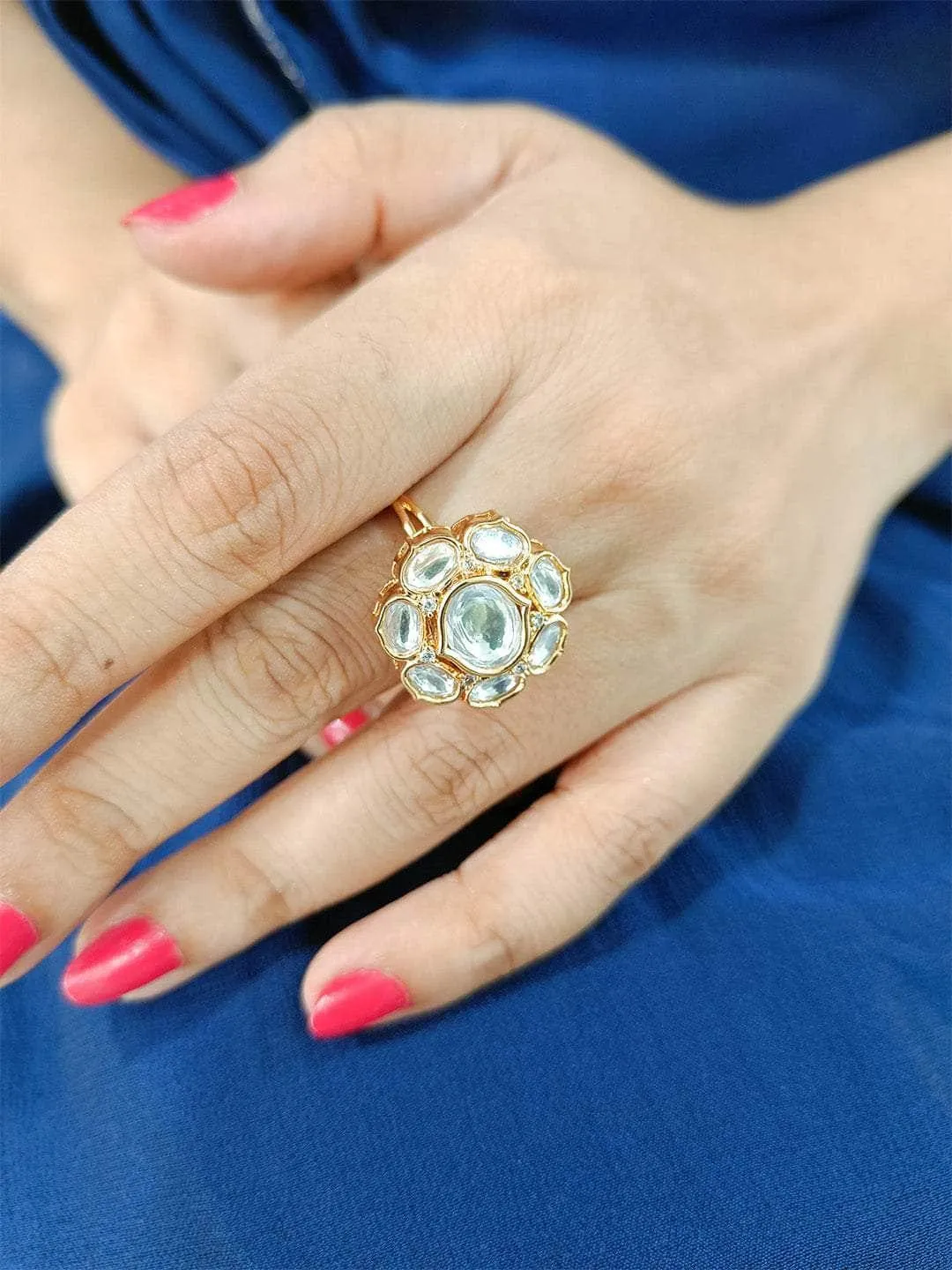 Kamala Kundan Ring