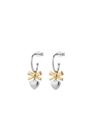 Karen Walker Mini Superlove Hoops Earrings Silver/Gold