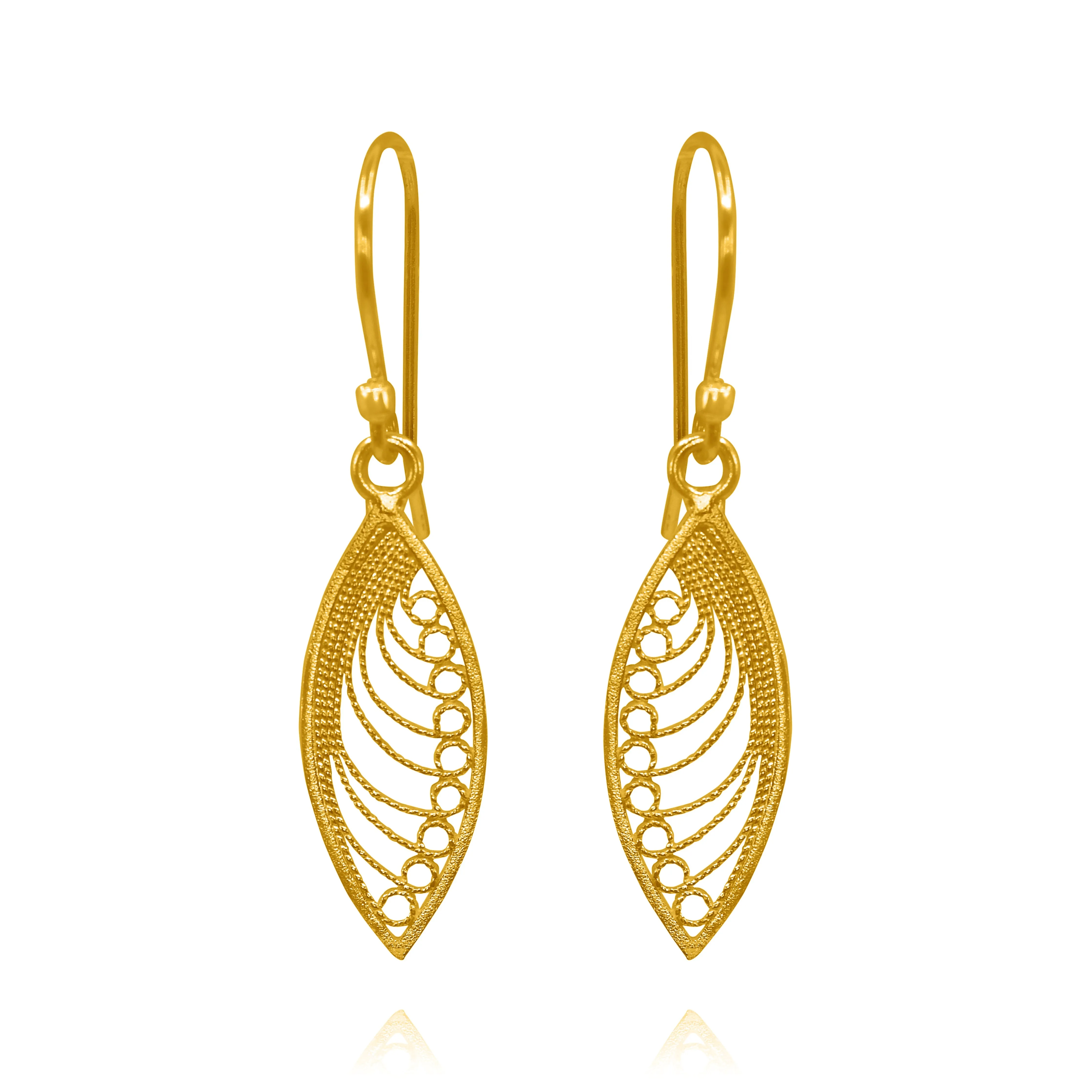 KHAYA GOLD SMALL EARRINGS FILIGREE