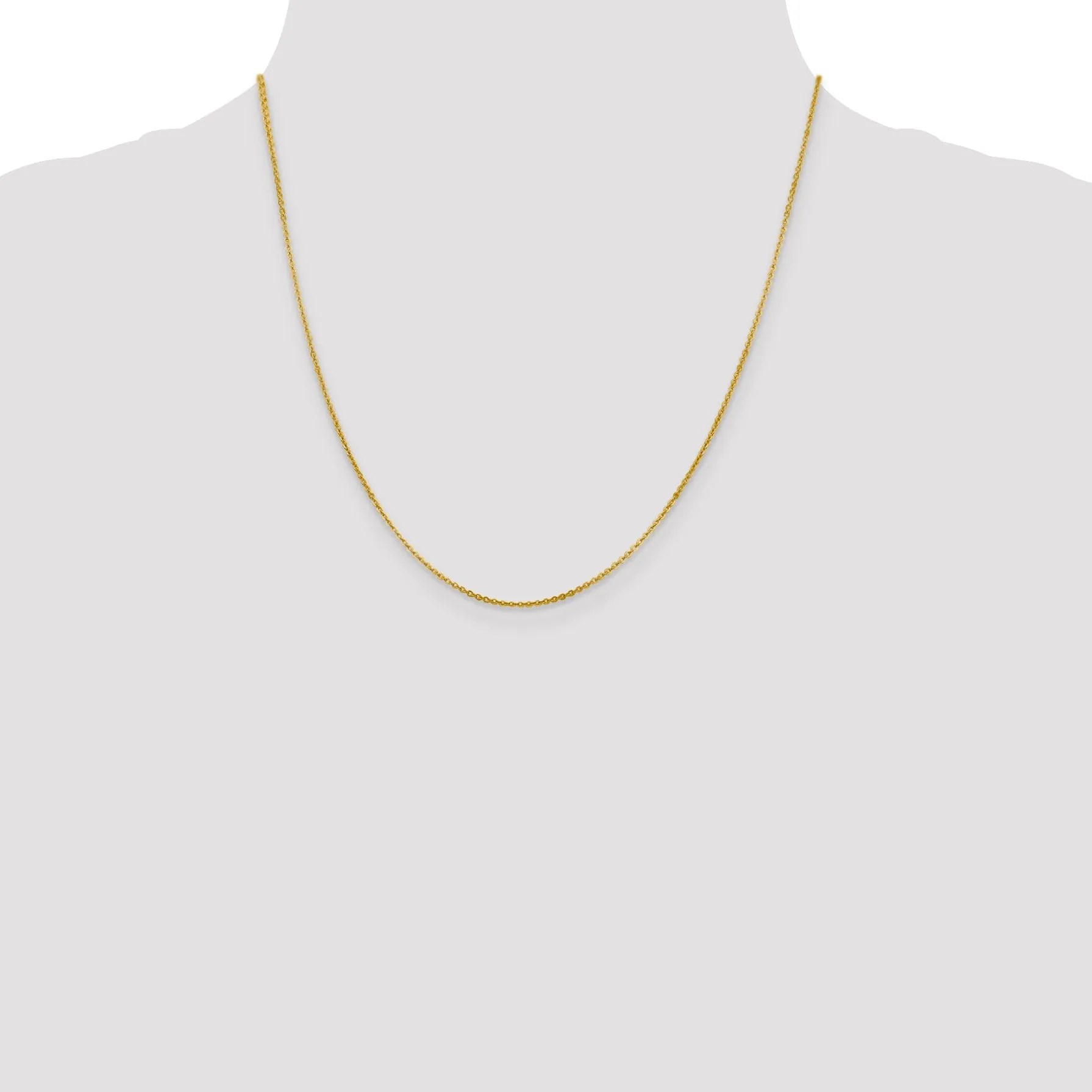 Leslie 14k Yellow Gold 1.4 mm Flat Cable Chain