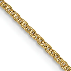 Leslie 14k Yellow Gold 1.4 mm Flat Cable Chain