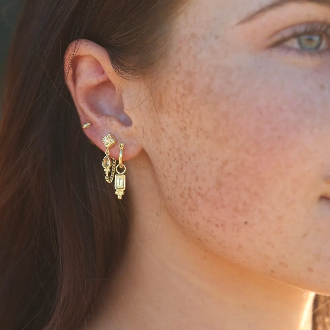 Lias 14K Vermeil Gold Citrine Hoops