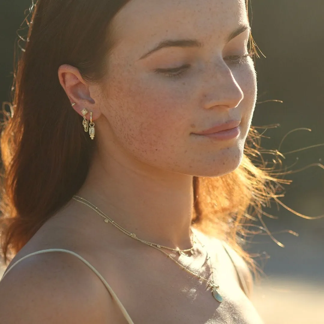 Lias 14K Vermeil Gold Citrine Hoops