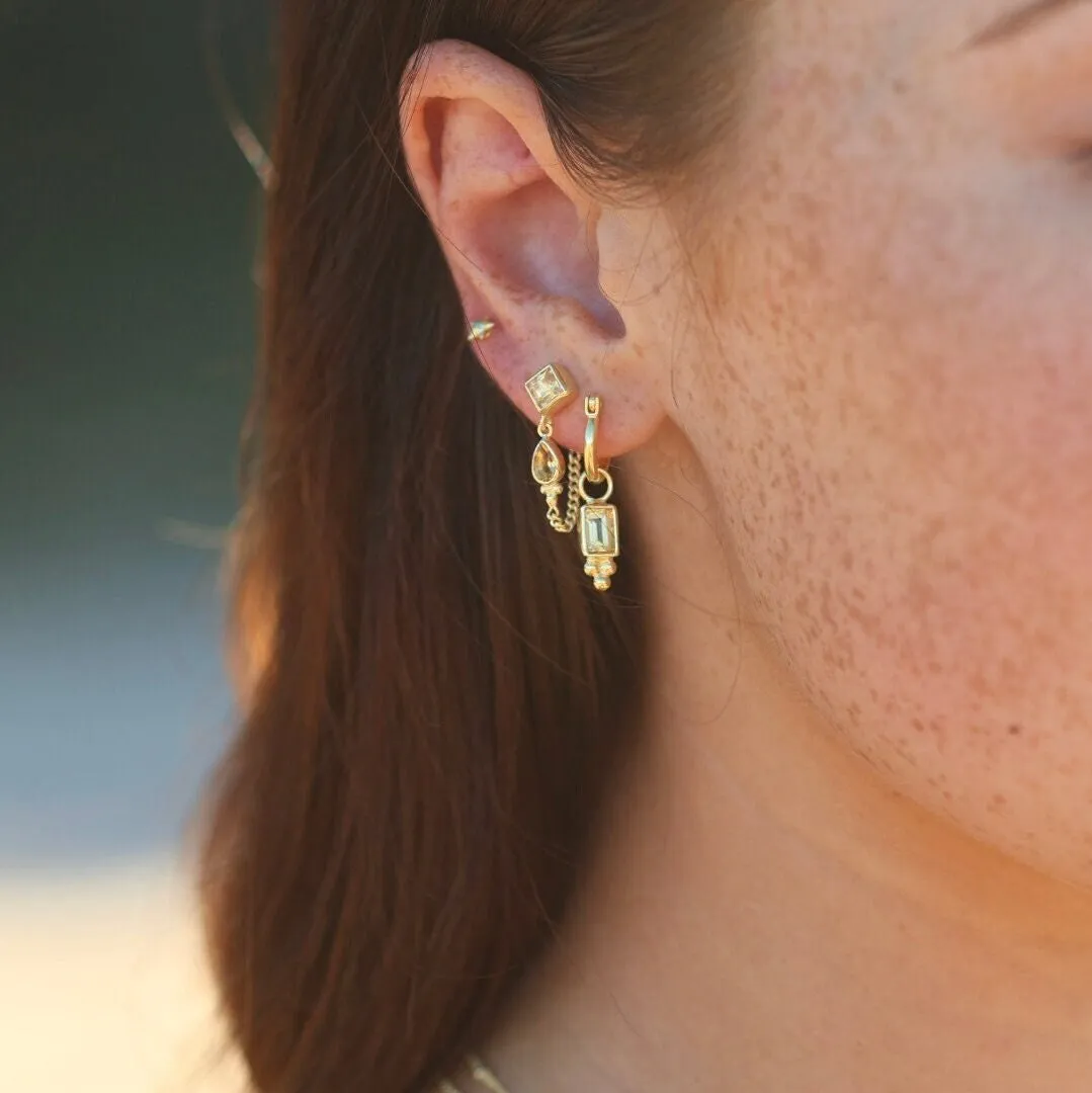 Lias 14K Vermeil Gold Citrine Hoops