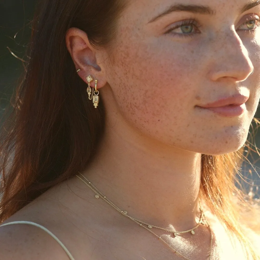 Lias 14K Vermeil Gold Citrine Hoops