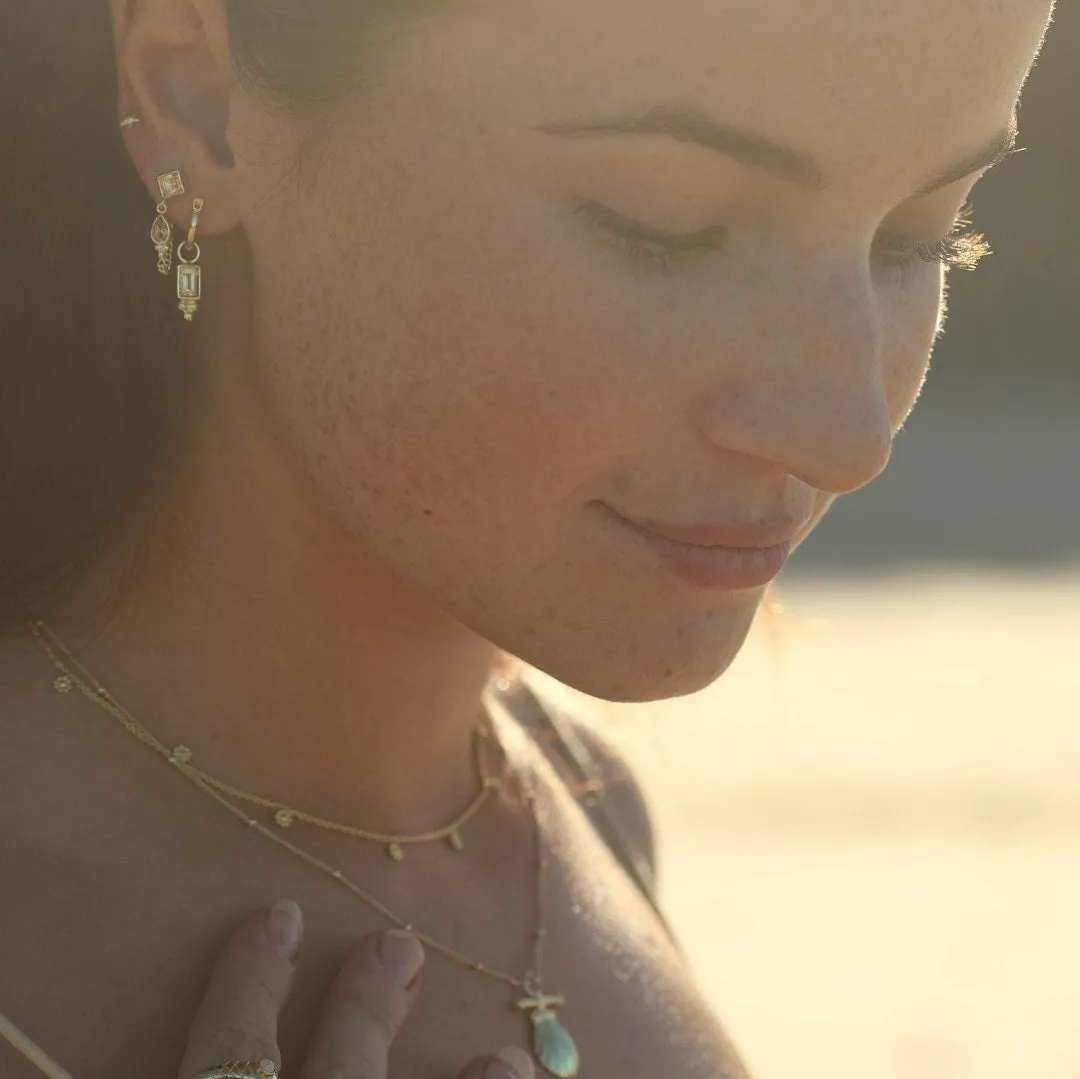 Lias 14K Vermeil Gold Citrine Hoops