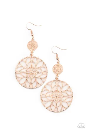 Mandala Eden - Rose Gold Earring