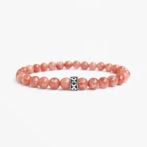 Men's Sunstone Gemstone Bracelet 6mm