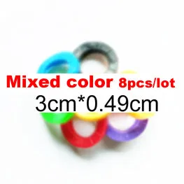 Mixed color 8pcs/16pcs Hollow Multi Color Rubber Soft Key Locks Keys Cap Key Covers Topper Keyring