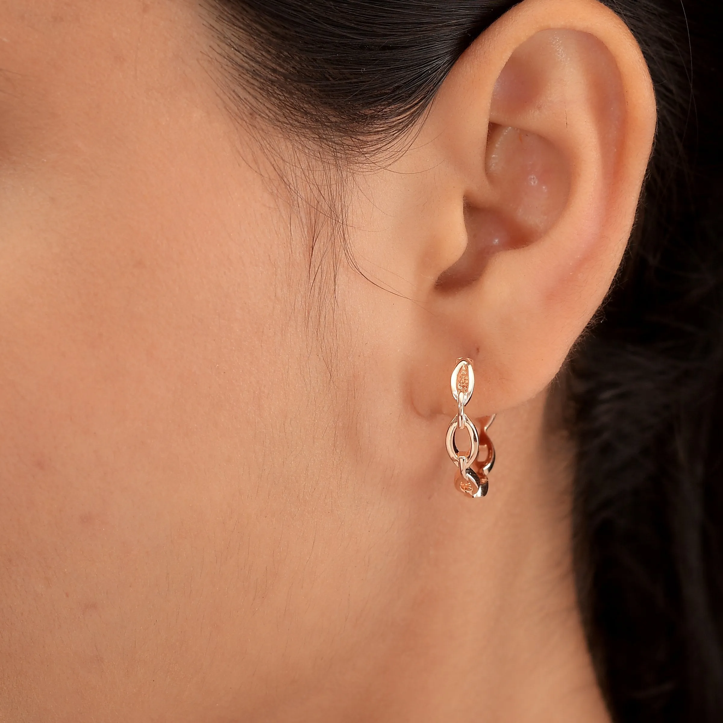 Molto Multi Link Hoop Earrings