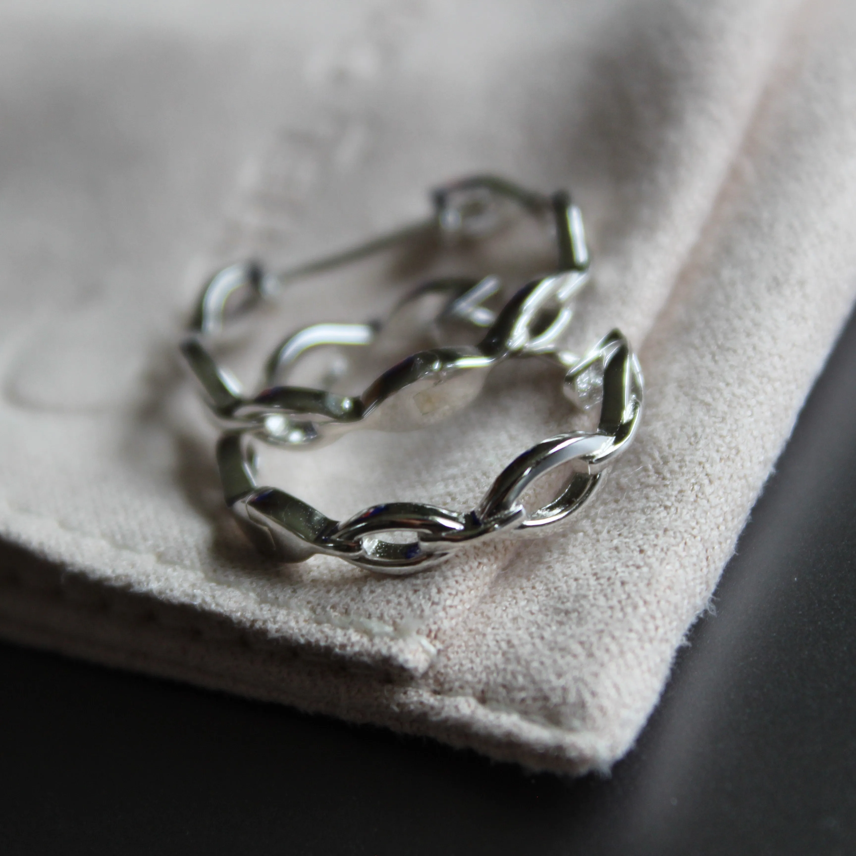 Molto Multi Link Hoop Earrings