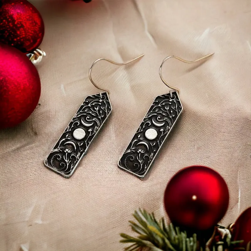 Moon Transition Dangle Earrings