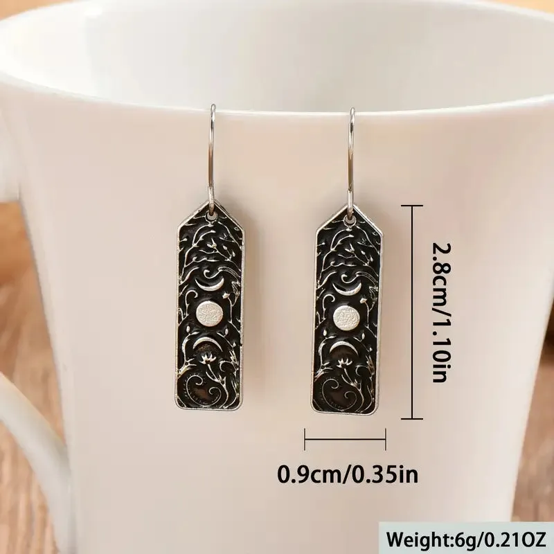 Moon Transition Dangle Earrings