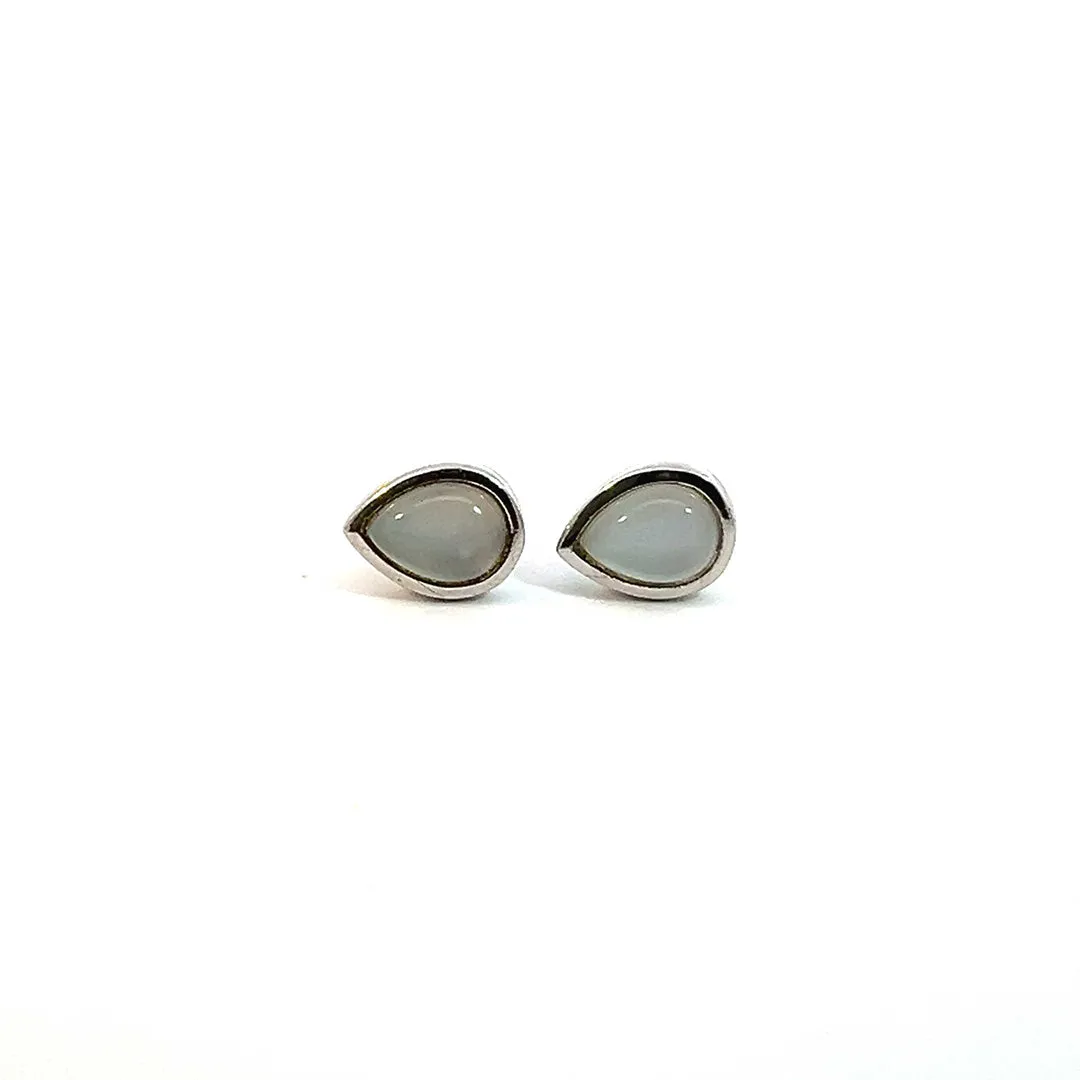 Moonstone Teardrop Studs