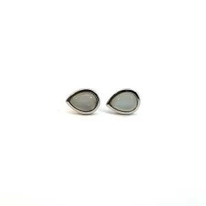 Moonstone Teardrop Studs