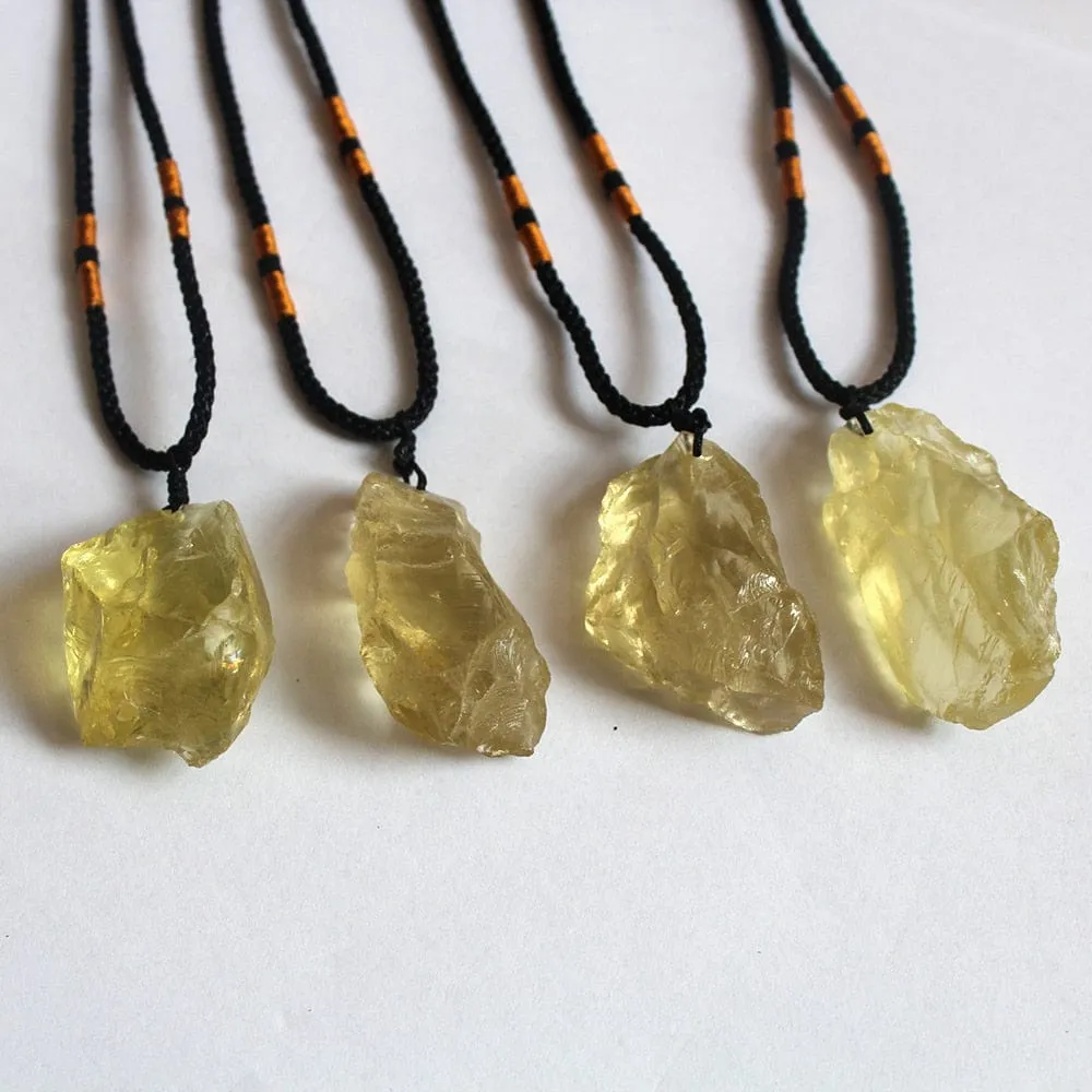 Natural Citrines Quartz Necklace