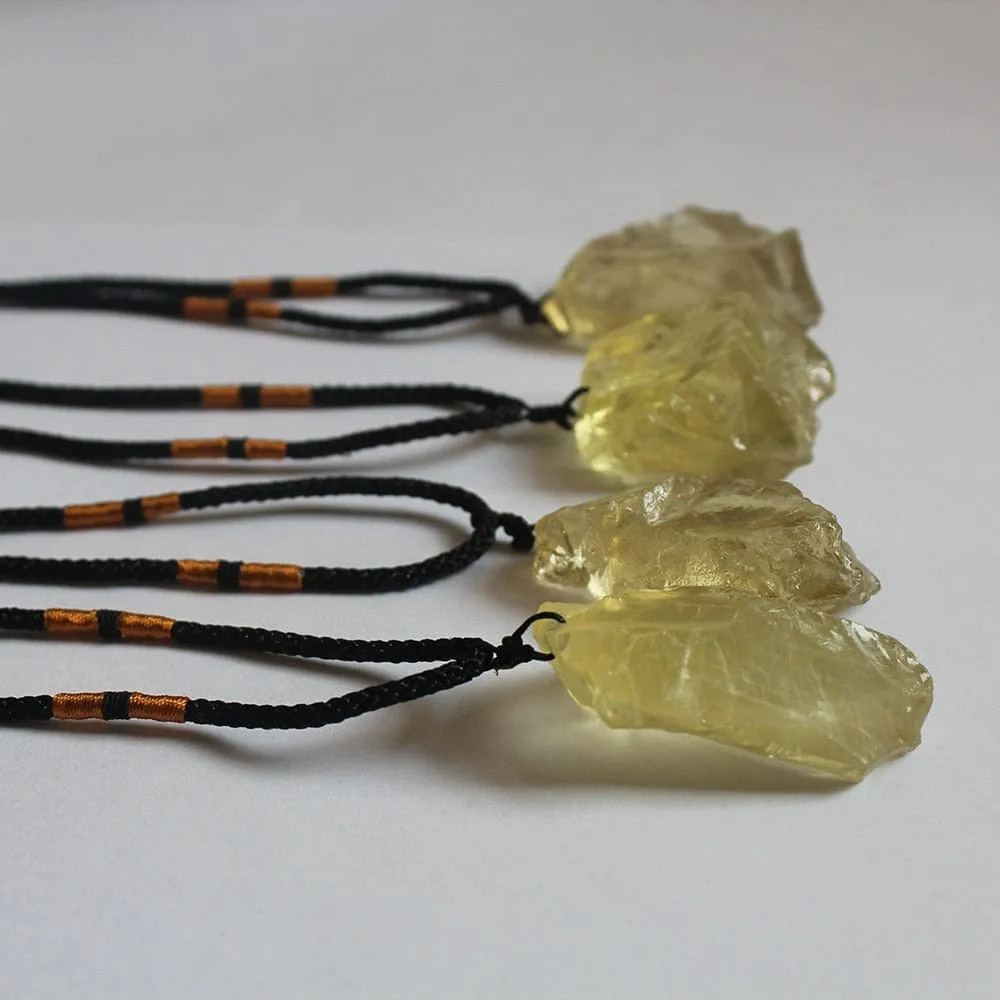 Natural Citrines Quartz Necklace