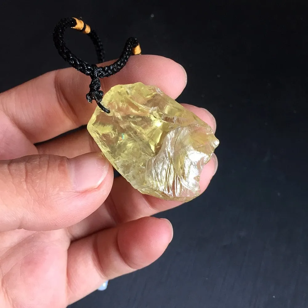 Natural Citrines Quartz Necklace