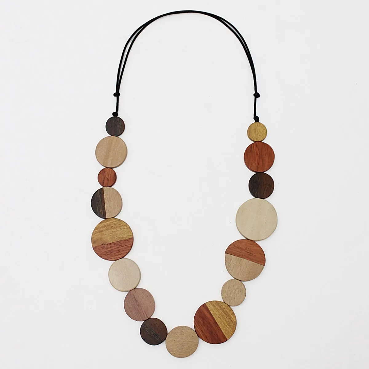 Natural Wood Ruth Necklace