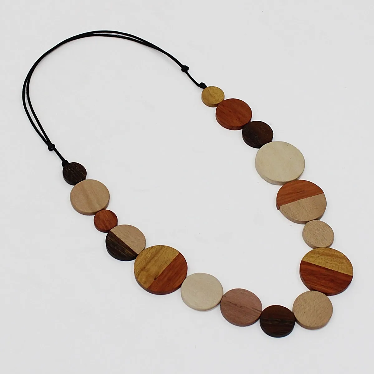 Natural Wood Ruth Necklace