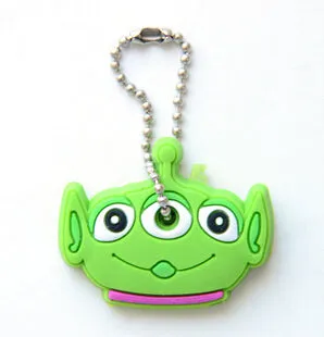 One piece Silicone Key Cover For Women Key Cap Stitch Keychain Cartoon Key Chains Cute Key Holder Gifts fj309 YOUREM