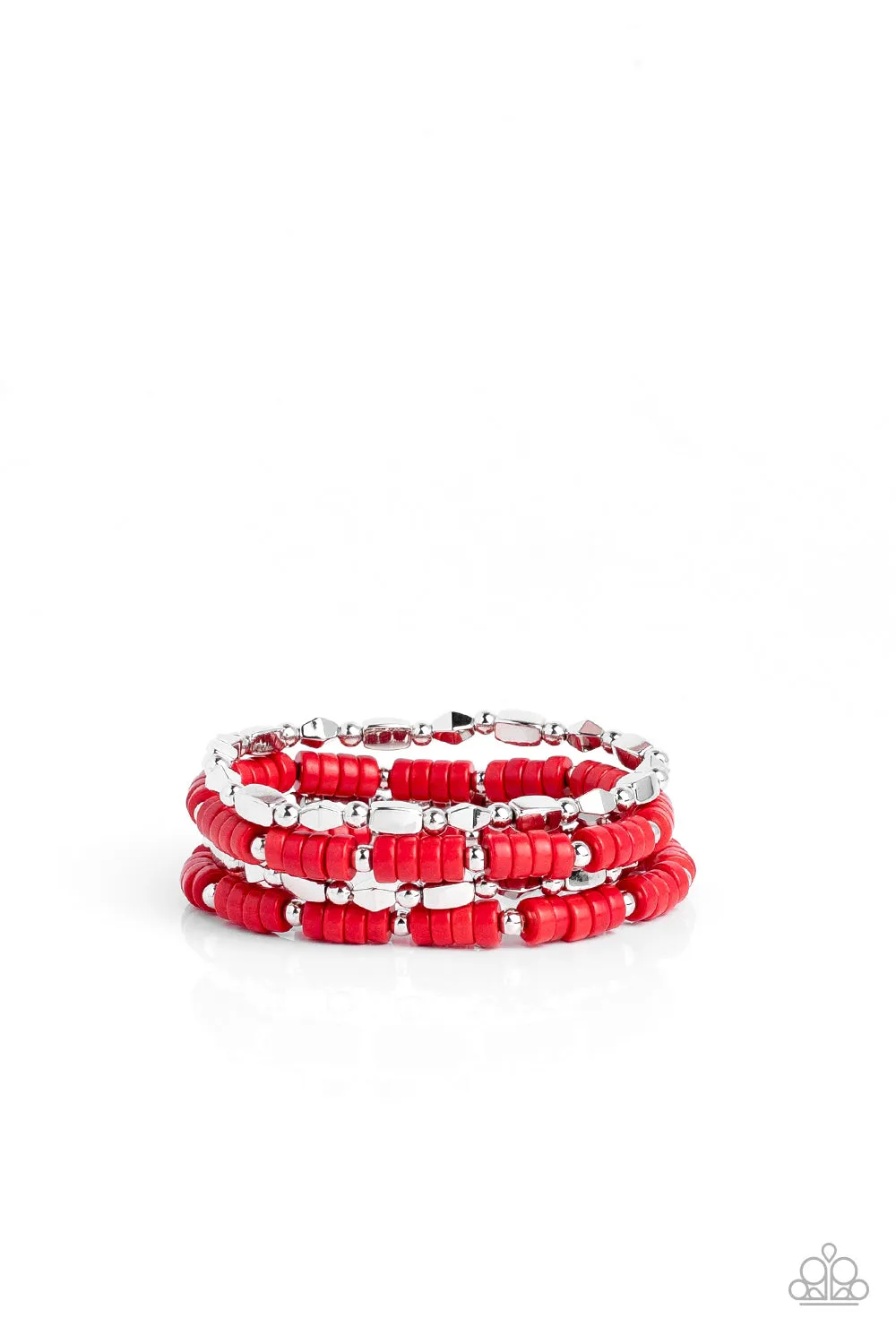 Open Door Jewelry - Anasazi Apothecary - Red Bracelet - Paparazzi Accessories