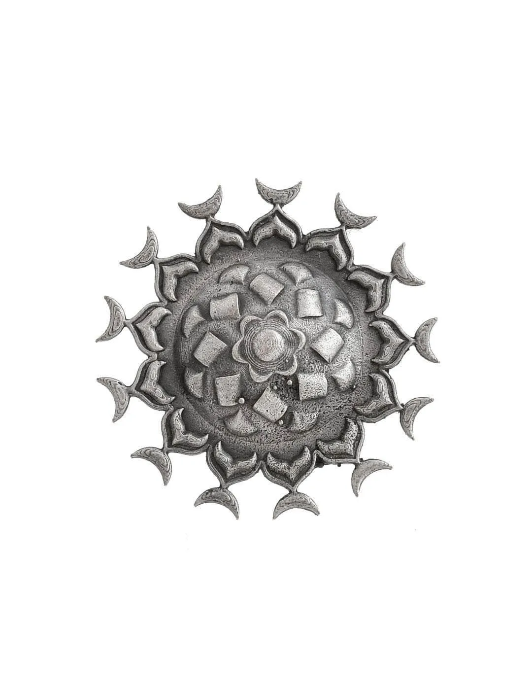 Oxidized Matsya Chakra Ring