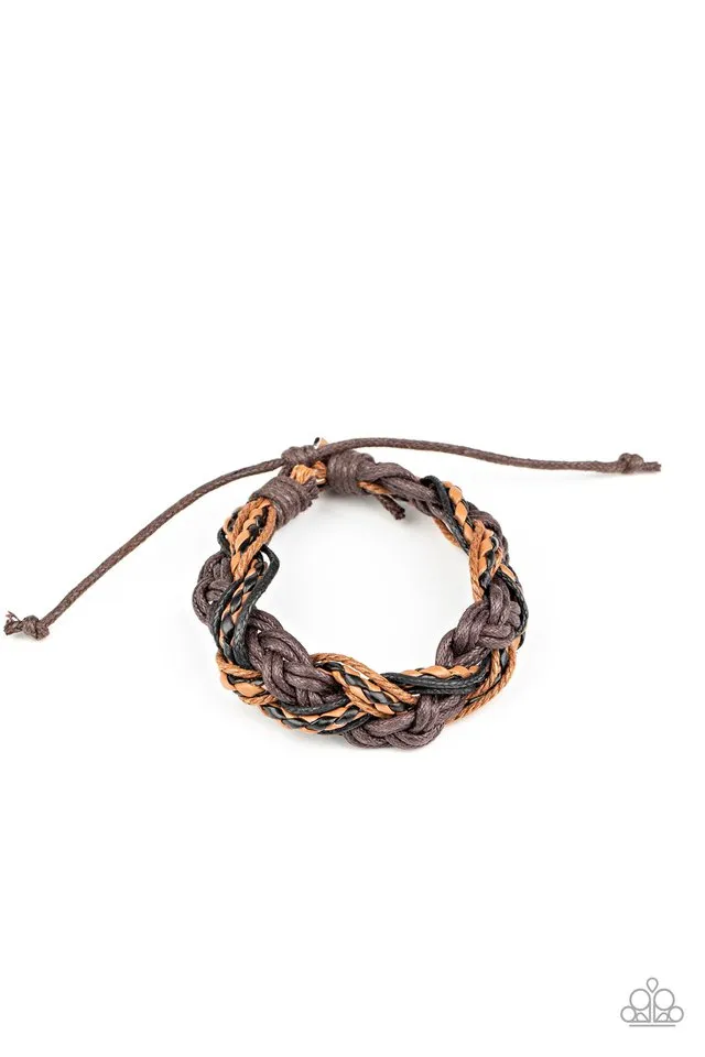 Paparazzi Bracelet ~ Badlands Wanderer - Brown