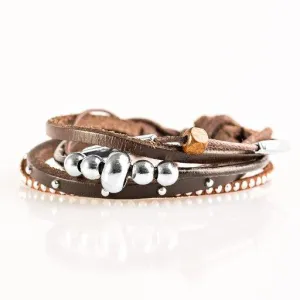 Paparazzi Bracelet ~ Long Road Home - Brown