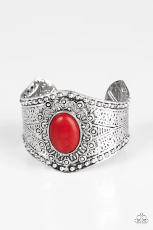 Paparazzi Bracelet ~ Mojave Majesty - Red