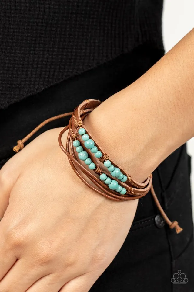 Paparazzi Bracelet ~ Quaintly Quarry - Blue