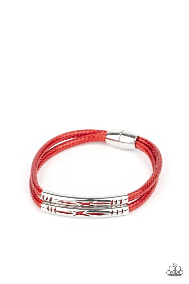 Paparazzi Bracelet ~ What a WANDER-ful World - Red