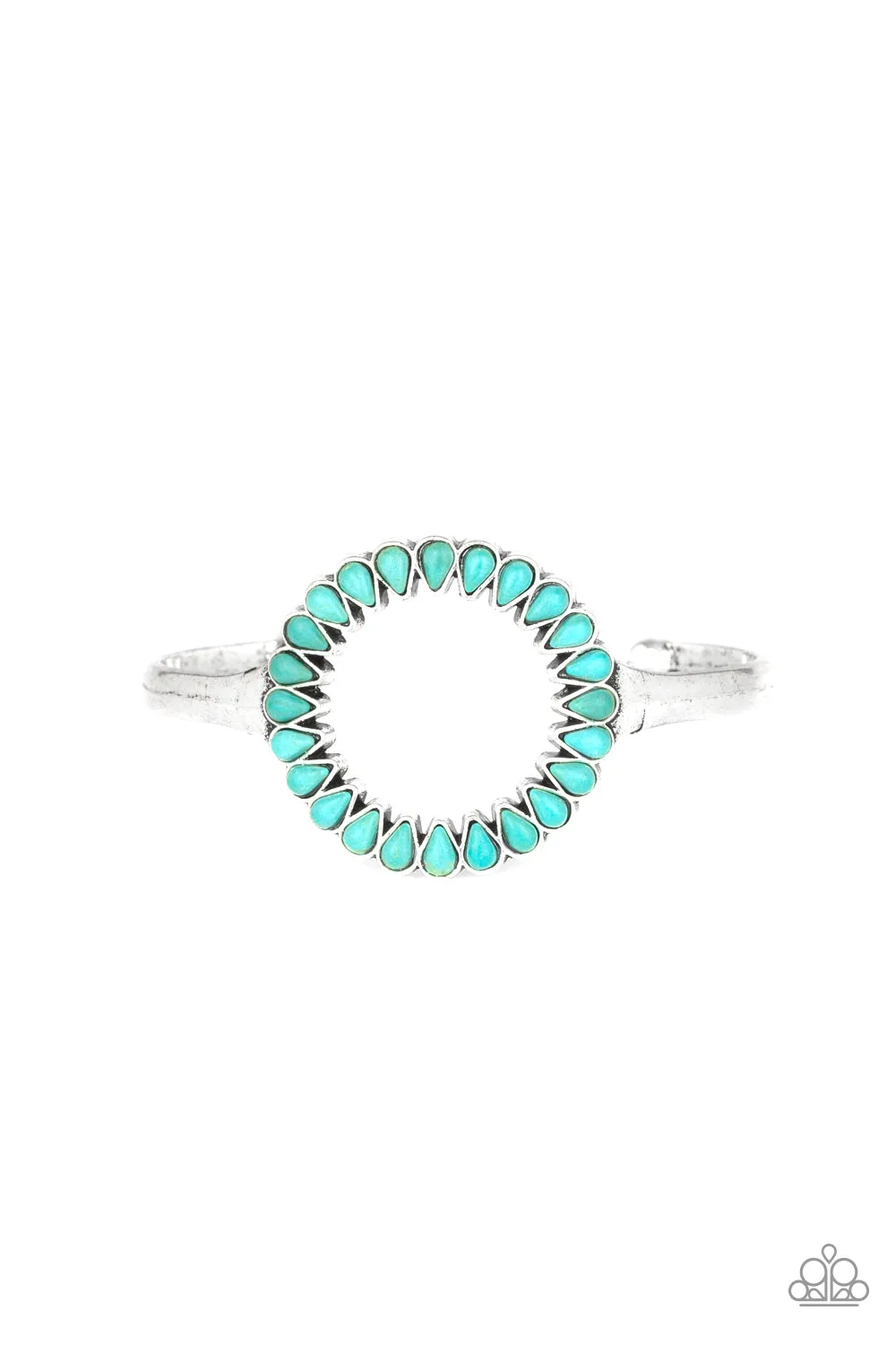 Paparazzi Divinely Desert Blue Cuff Bracelet