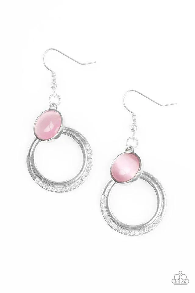 Paparazzi Earring ~ Dreamily Dreamland - Pink