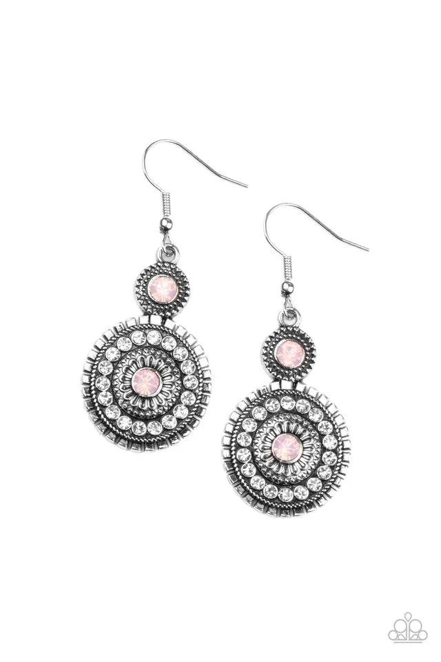 Paparazzi Earring ~ Opulent Outreach - Pink