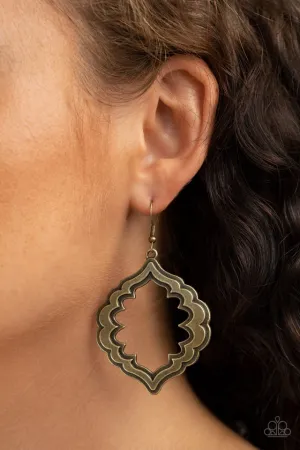 Paparazzi Earring ~ Taj Mahal Majesty - Brass