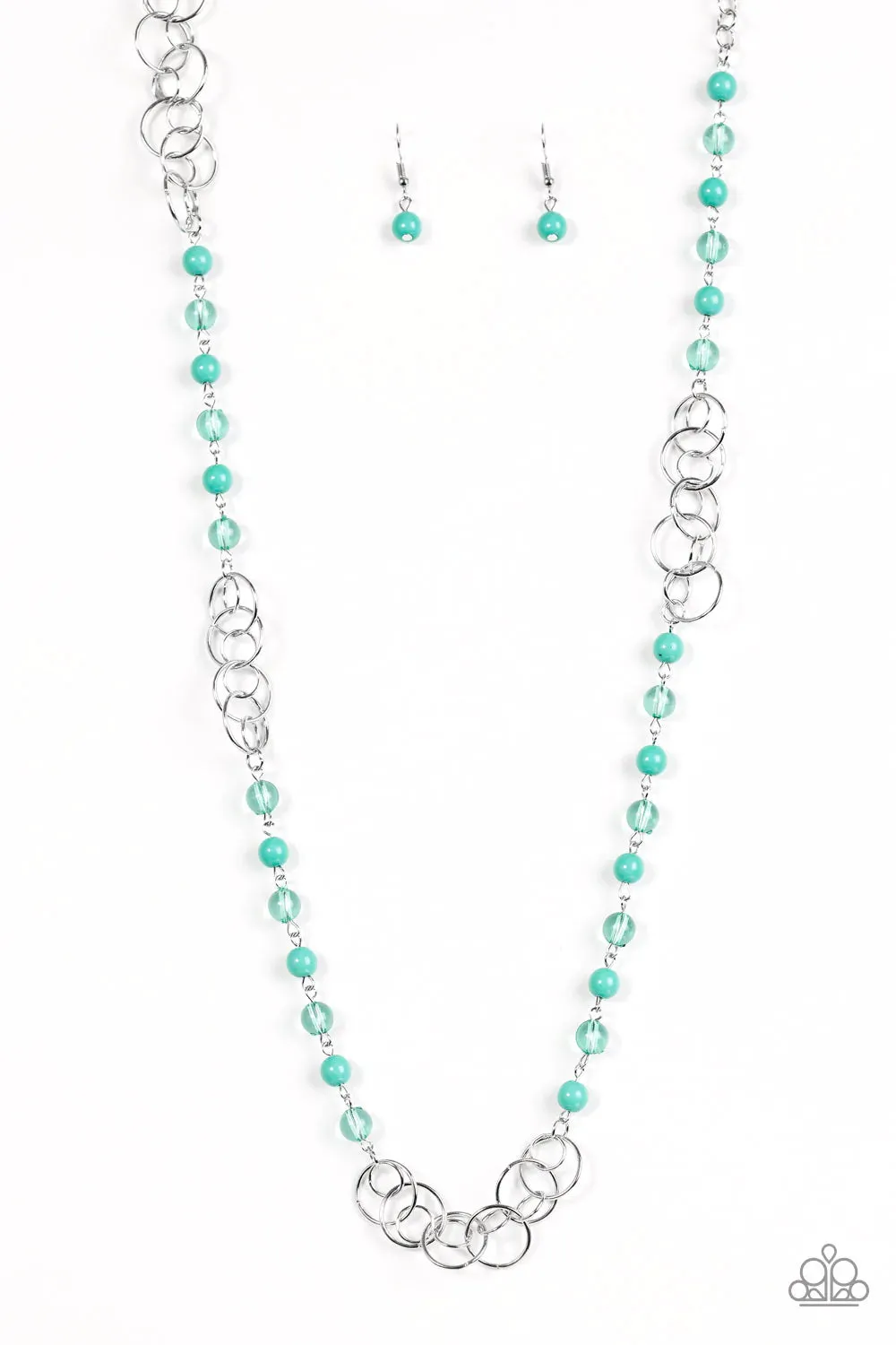 Paparazzi Necklace ~ Dreamy Discovery - Green