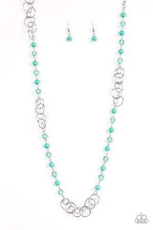 Paparazzi Necklace ~ Dreamy Discovery - Green